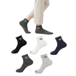 Mojaah Essentials Unisex Fine Cotton Casual Ankle Socks (Pack of 5, Multicolor) | Sweat Absorbent, Moisture Wicking, Ultra Soft, Breathable & Stretchable