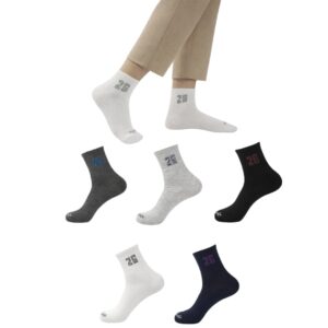 Mojaah Essentials Unisex Fine Cotton Ribbed Ankle Socks (Pack of 5, Multicolor) | Sweat Absorbent, Moisture Wicking, Ultra Soft, Breathable & Stretchable