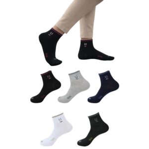 Mojaah Essentials Unisex Fine Cotton Ribbed Sneaker  Socks (Pack of 5, Multicolor) | Sweat Absorbent, Moisture Wicking, Ultra Soft, Breathable & Stretchable