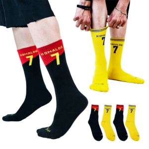 Mojaah Luxe RONALDO EDITION Pack of 4 Unisex Calf Length Socks | 100% Luxury Combed Cotton | Anti-Odour & Anti-Bacterial (N9 Pure Silver Technology) | Breathable, Sweat Wicking & Stylish Socks