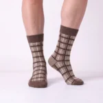 MOCHA GRID EDITION (Luxury Pure-Combed Cotton) (Pack of 1)